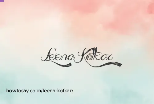 Leena Kotkar