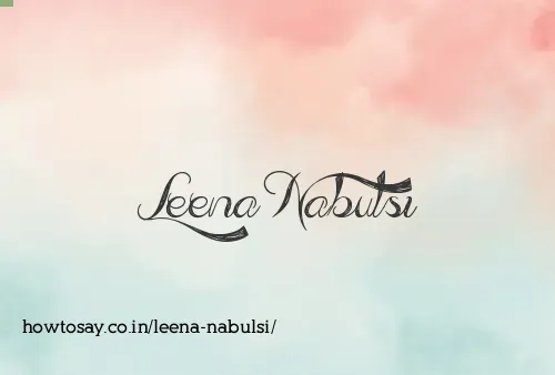 Leena Nabulsi