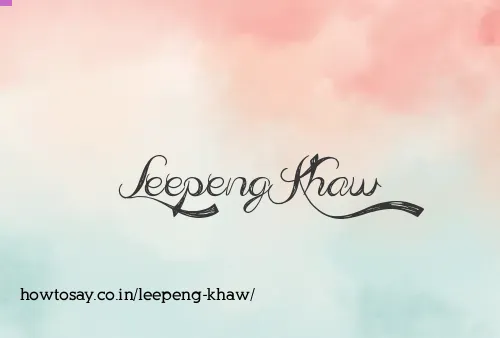 Leepeng Khaw