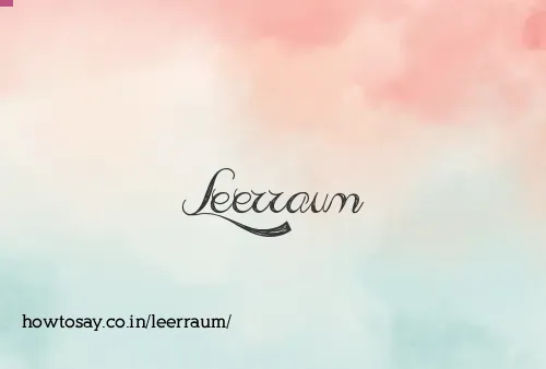 Leerraum