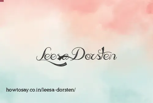 Leesa Dorsten