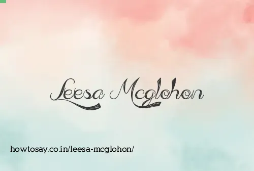 Leesa Mcglohon
