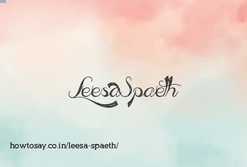 Leesa Spaeth