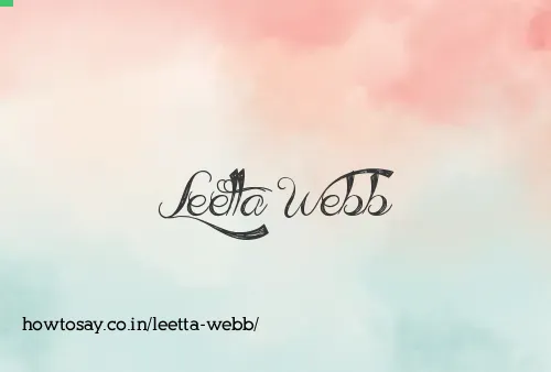 Leetta Webb