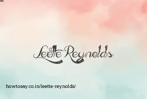 Leette Reynolds