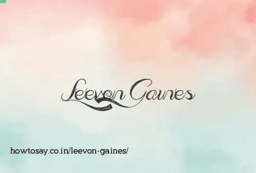 Leevon Gaines
