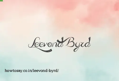 Leevond Byrd