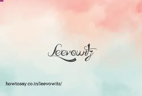 Leevowitz