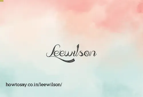 Leewilson