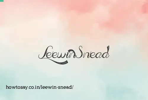 Leewin Snead