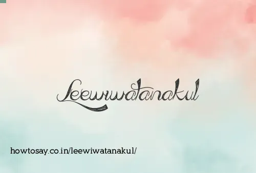 Leewiwatanakul