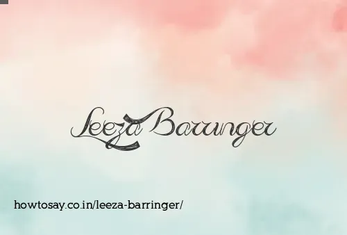 Leeza Barringer