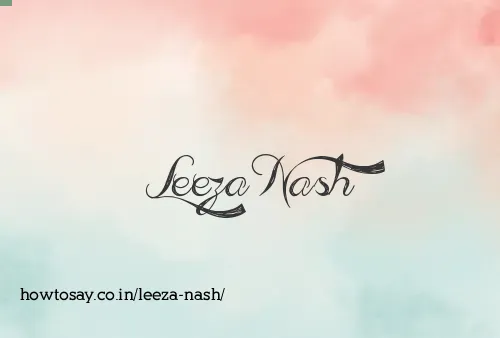 Leeza Nash