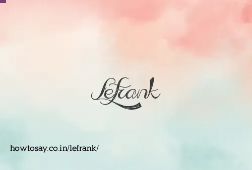 Lefrank