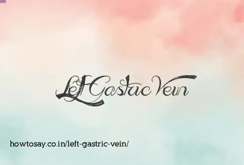 Left Gastric Vein