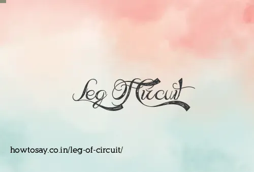 Leg Of Circuit
