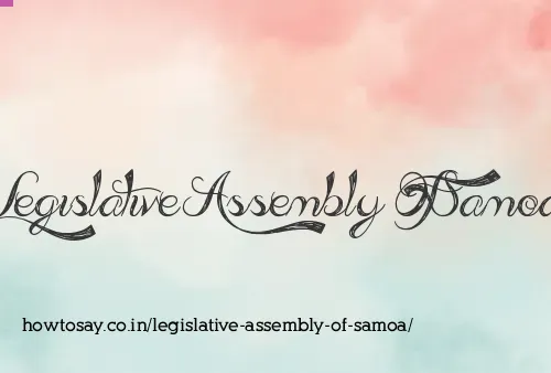 Legislative Assembly Of Samoa