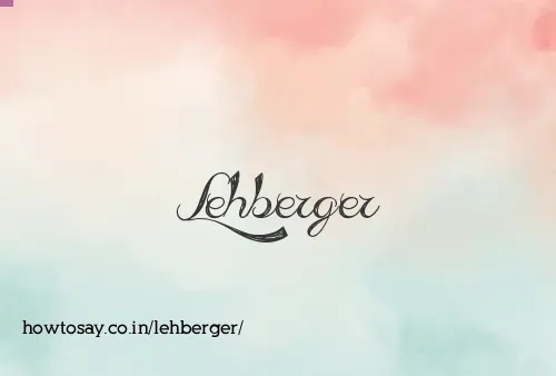 Lehberger