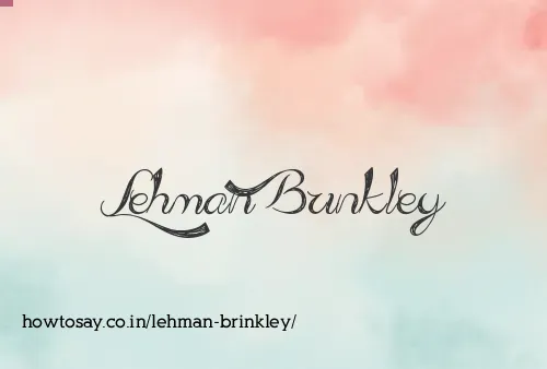 Lehman Brinkley