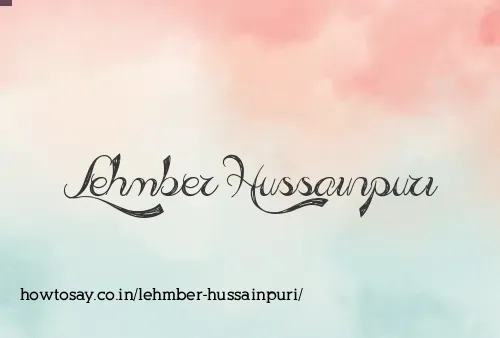Lehmber Hussainpuri