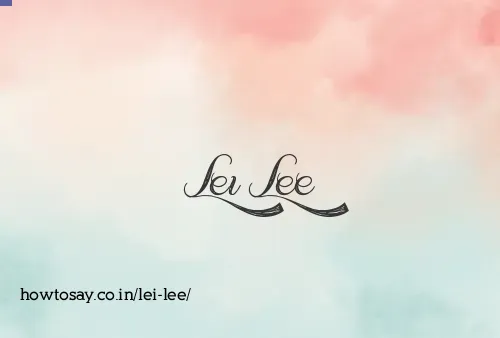 Lei Lee