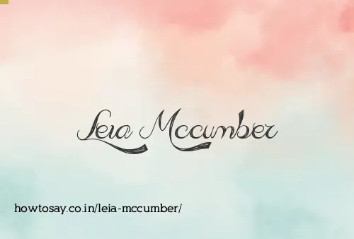 Leia Mccumber