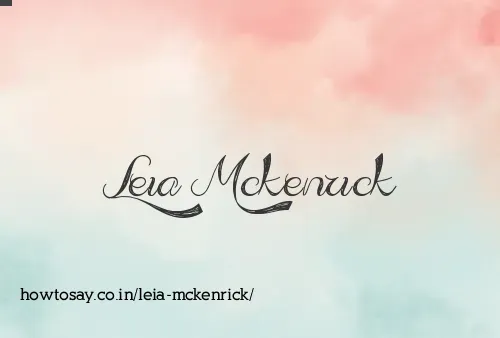Leia Mckenrick