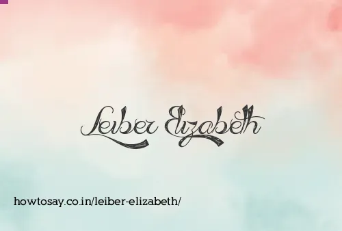 Leiber Elizabeth