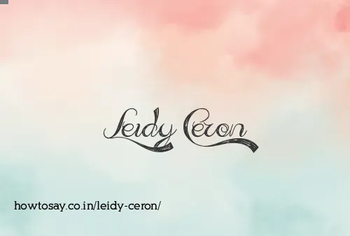 Leidy Ceron