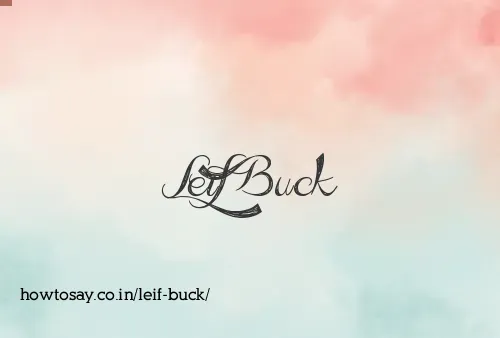 Leif Buck