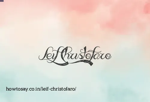 Leif Christofaro