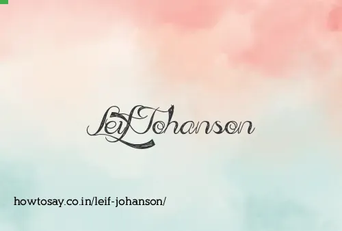 Leif Johanson