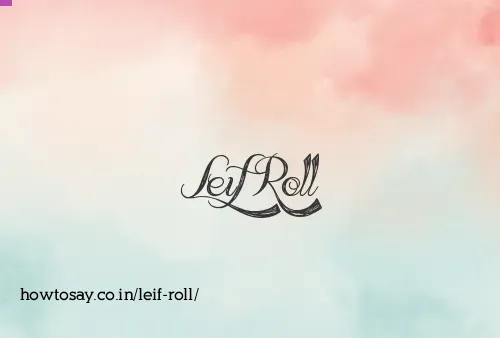 Leif Roll