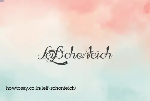 Leif Schonteich
