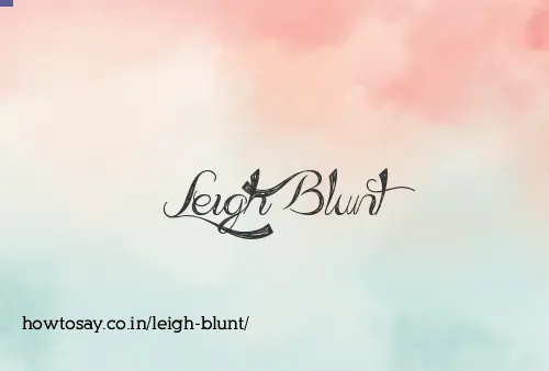 Leigh Blunt