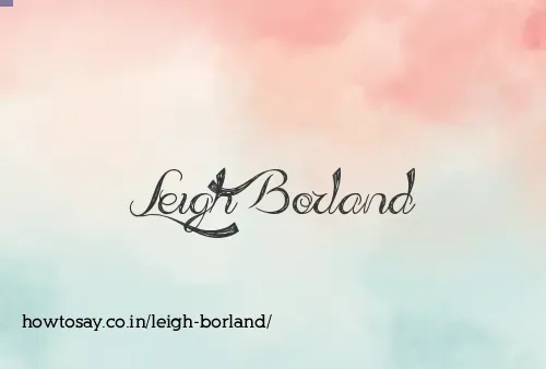 Leigh Borland