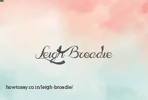 Leigh Broadie