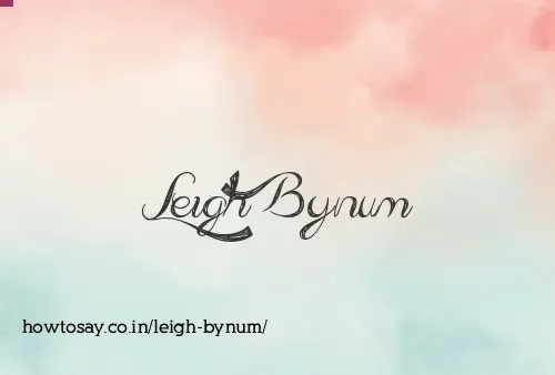 Leigh Bynum