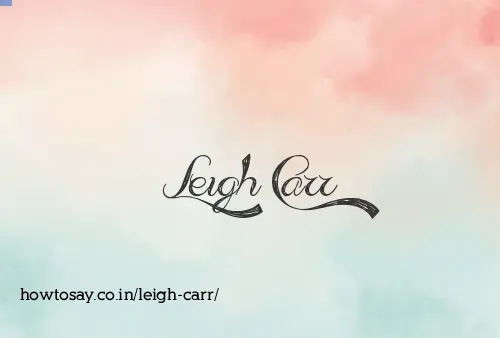 Leigh Carr