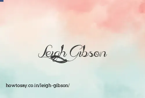 Leigh Gibson