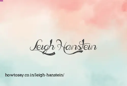 Leigh Hanstein