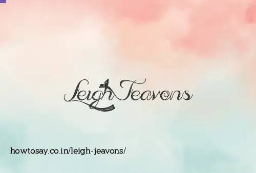 Leigh Jeavons