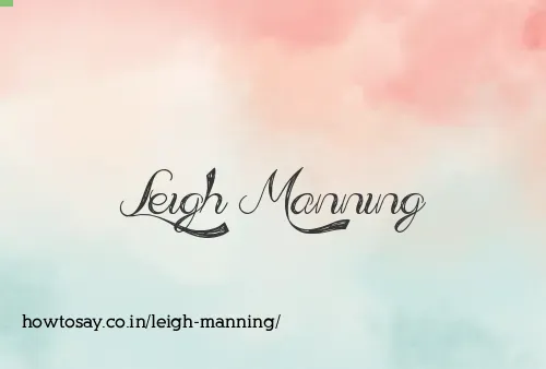 Leigh Manning