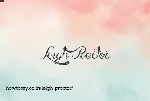 Leigh Proctor