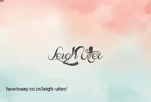 Leigh Utter
