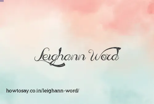 Leighann Word
