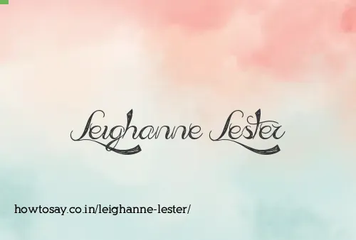 Leighanne Lester