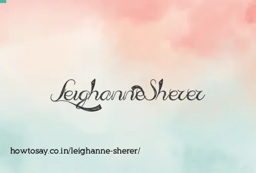 Leighanne Sherer
