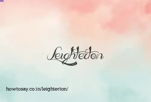 Leighterton