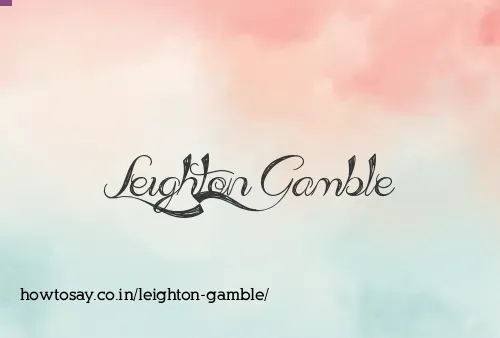 Leighton Gamble